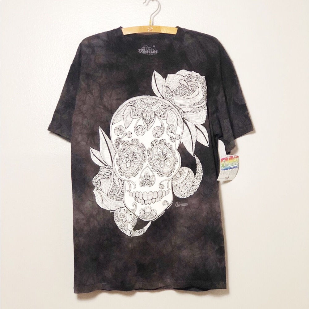 The Mountain Tie Dye Day of the Dead Color…